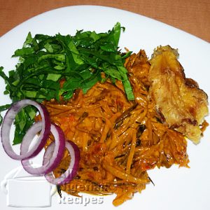 Mangala Fish and Ugba Sauce