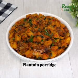 PLANTAIN PORRIDGE
